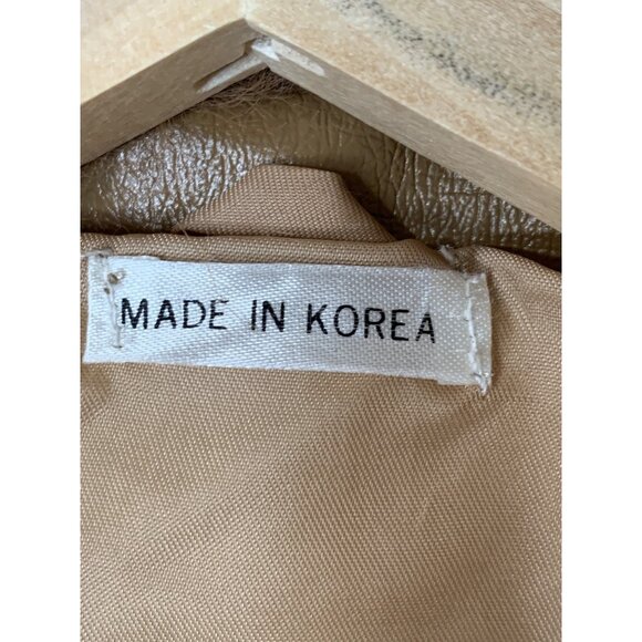 Vintage 80s Genuine Rabbit Tan Fur Jacket Korea Size Large RH10472 GUC - Picture 4 of 13